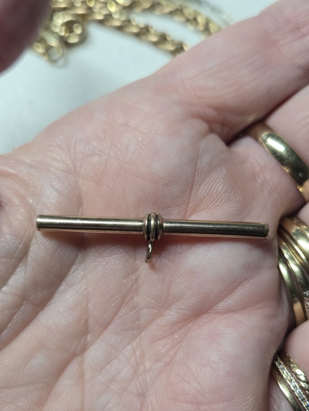Victorian Gold Filled T-Bar Fob - Classic Women’s Jewelry